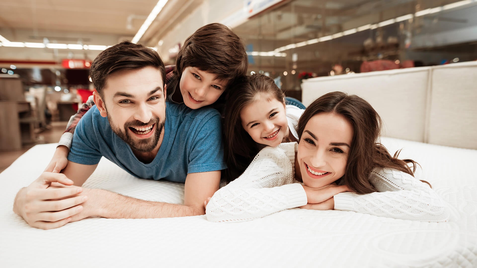 Checking softness of mattress